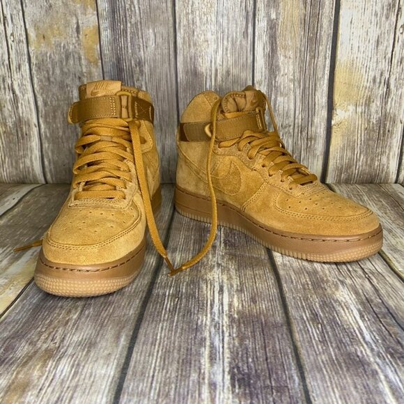 Air Force 1 High LV8 GS 2018 Wheat Boys Youth Size 6.5 - Picture 1 of 11